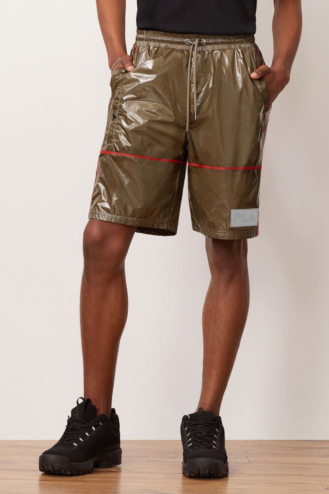 Fila Shorts Andro Mens Gold - India HKZ-721946